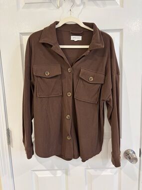 Brown Shacket